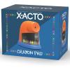 imageXACTO Crayon Pro Electric Sharpener SafeStart Automatic Motor Great for Home or School Use1 Count Pack of 6