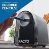 imageXACTO Pencil Sharpener Mighty Mite Electric Pencil Sharpener With Pencil Saver SafeStart Motor Black 1 Count  Home Office School Teacher Supplies
