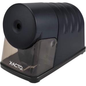 imageXActo 2012688 Model 1799 Powerhouse HeavyDuty Electric Pencil Sharpener Black Quiet Operation Hardened Helical Cutter for Maximum Precision and Durability Suction Cup Feet for Safety