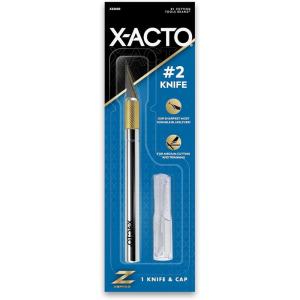 imageXActo Precision Utility Knife Metal Silver 90 inches Aluminum Handle ZSeries 1 Includes Safety CapZSeries 2 Knife