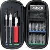 imageXACTO Compression Basic Knife Set 3 Knives 13 Blades Soft Carry Case 17 CountArt Knives